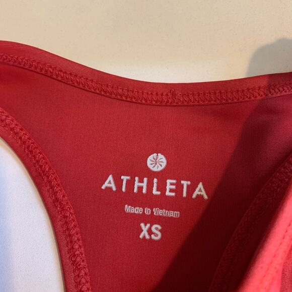 Athleta Tank Top Womens XS Extra Small Cardinal Fit Fast Racerback Athletic - Picture 8 of 12